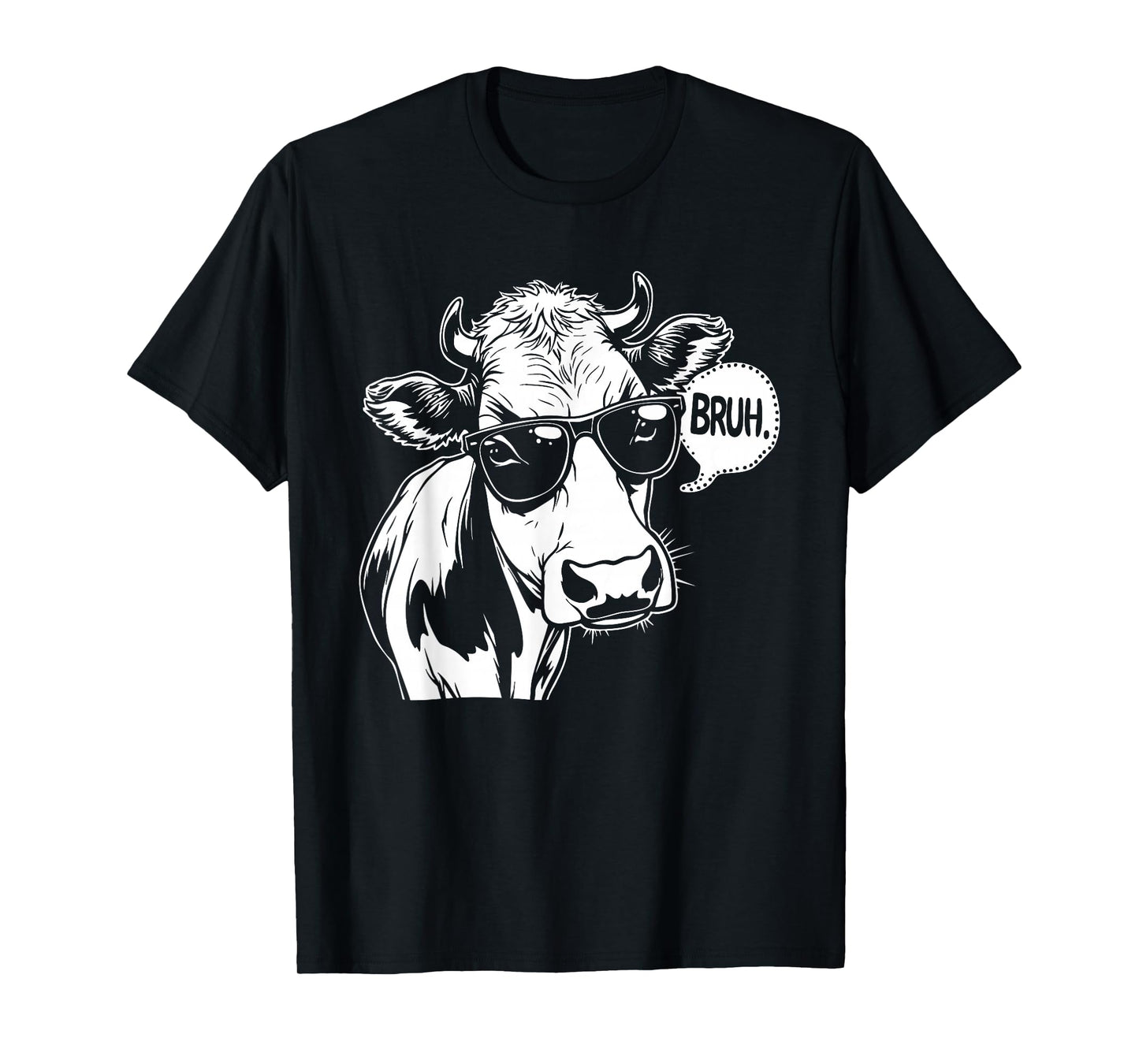 BRUH cow Funny cow Lover BRUUUH Meme Saying Slang T-Shirt