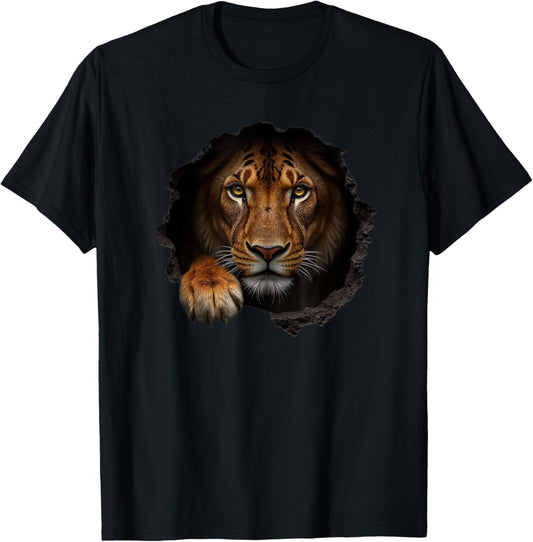 lion Face Spirit design retro vintage animal lover wild T-Shirt