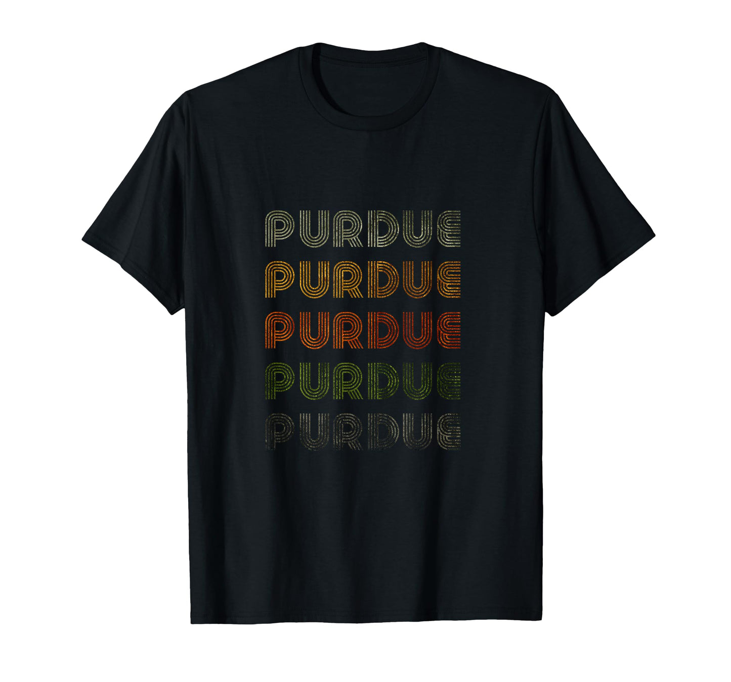 Love Heart Purdue Tee Grunge Vintage Style Black Purdue T-Shirt