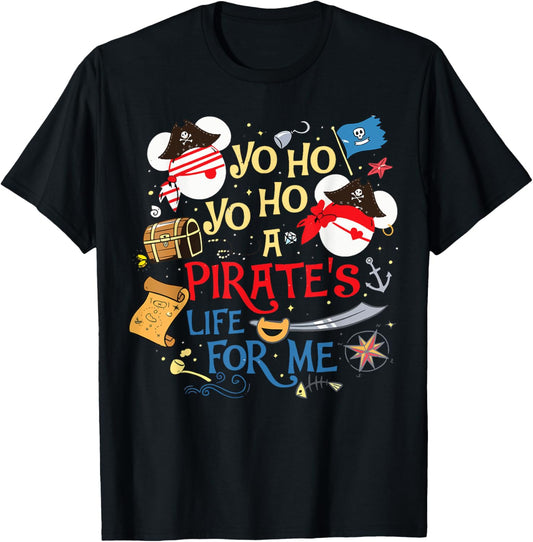 Funny Pirate Women Man Kids Family Vacation Trip T-Shirt