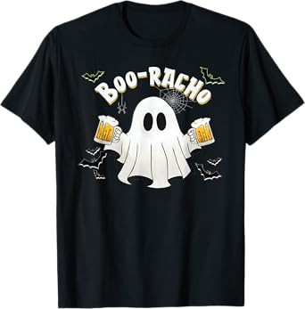 Halloween Drinking Ghost Boo Racho Funny Spanish Party T-Shirt