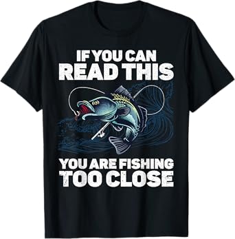Funny Fishing Design For Men Women Kids Fishes Fishing Lover T-Shirt