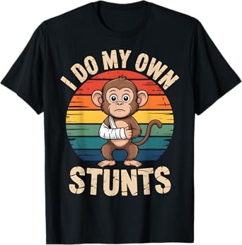 I Do My Own Stunts Boys Broken Arms Get Well Funny Injury T-Shirt