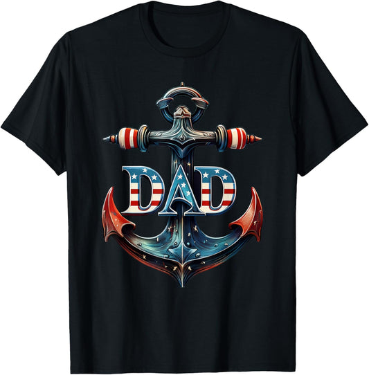 Dad Anchoring Our Life | Father’s Day Vintage Collection T-Shirt