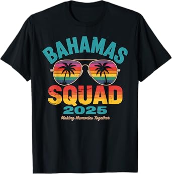 Bahamas Squad 2025 Family Vacation Matching Group Trip T-Shirt
