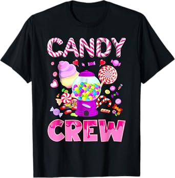 Funny Candy Crew Candy Costume Women Candy Women Girls Kids T-Shirt