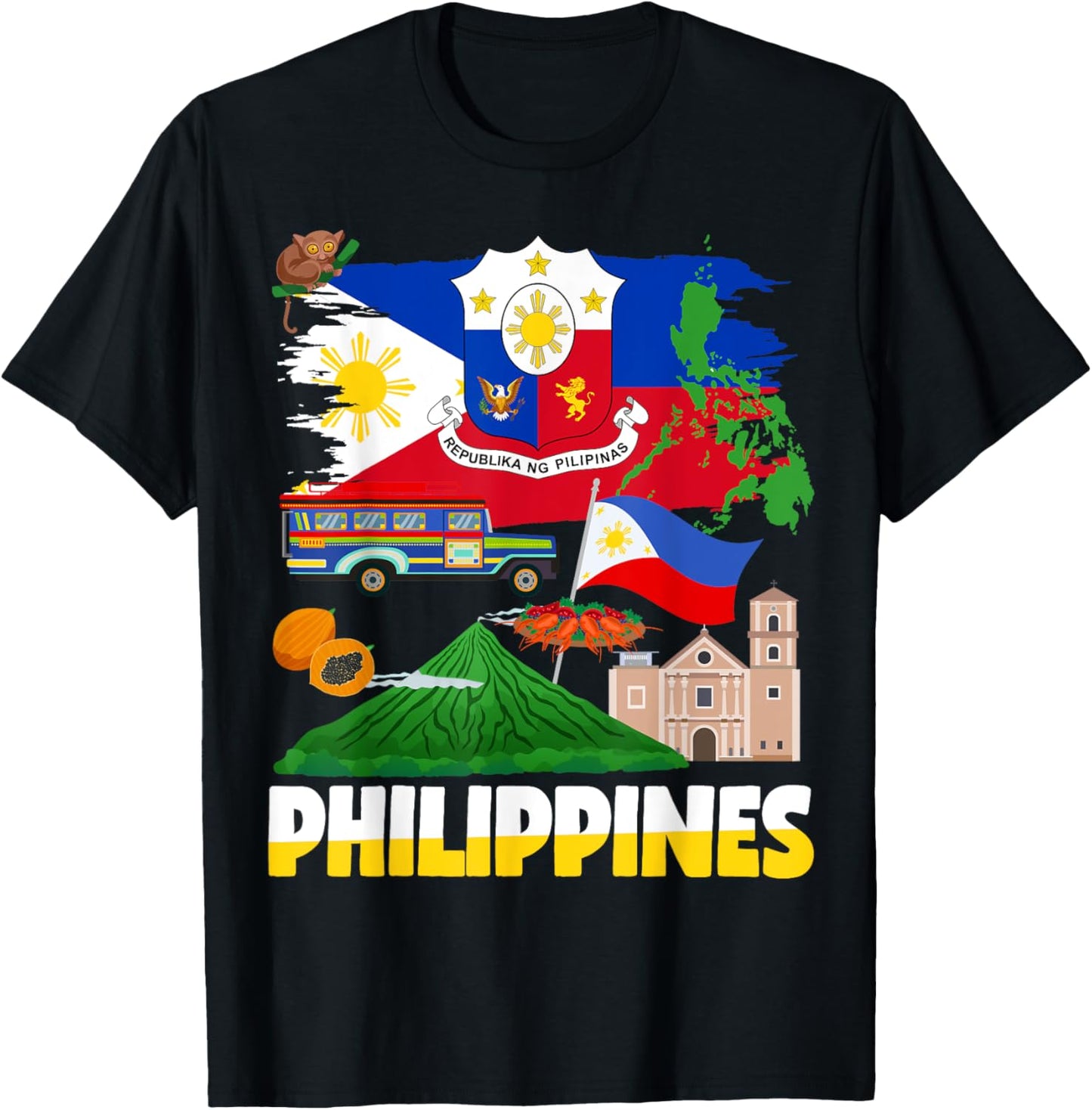 Philippines Flag Outfit Ideas For Kids Filipino Flag T-Shirt