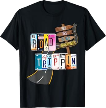Road Trip 2025 Vacation Girls Trip Adventure Gift For Family T-Shirt