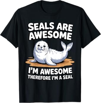 Funny Seal Art For Men Women Kids Sea Lion Seal Lover Seal T-Shirt