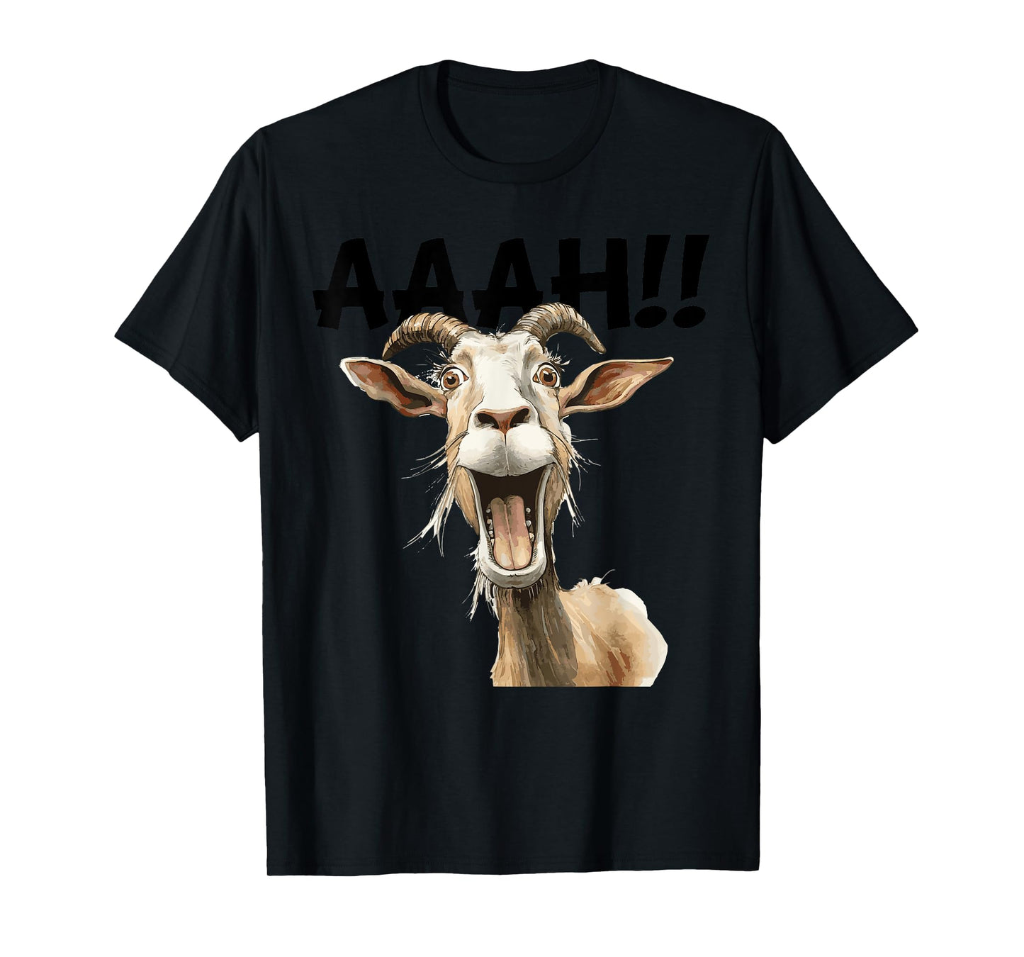 funny screaming Goat T-Shirt
