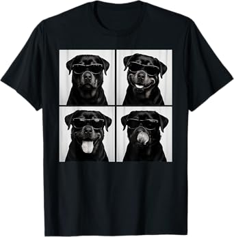 Funny Rottweiler Lover Cute Rottie Dog Photo Booth T-Shirt