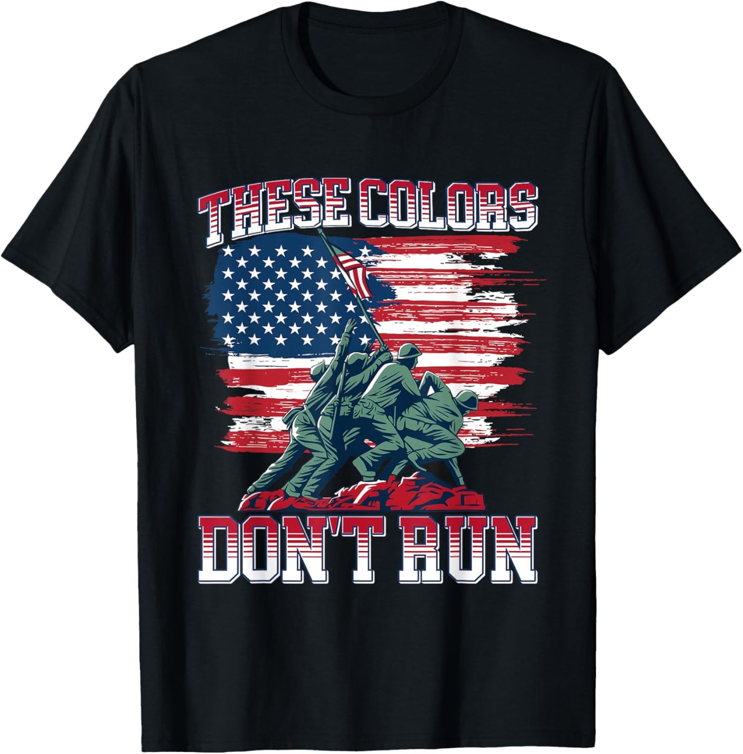 These color don't run American Flag T-Shirt