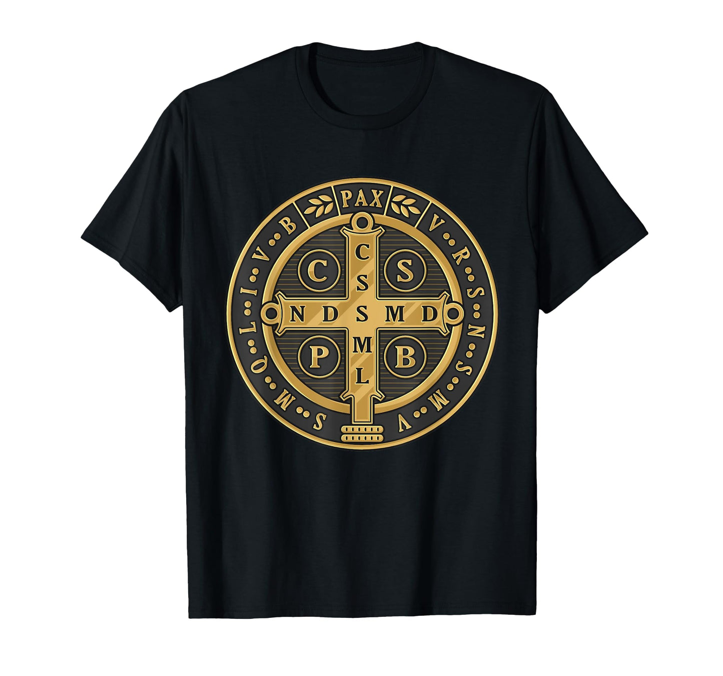Saint Benedict Medal Traditional Latin Catholic T-Shirt
