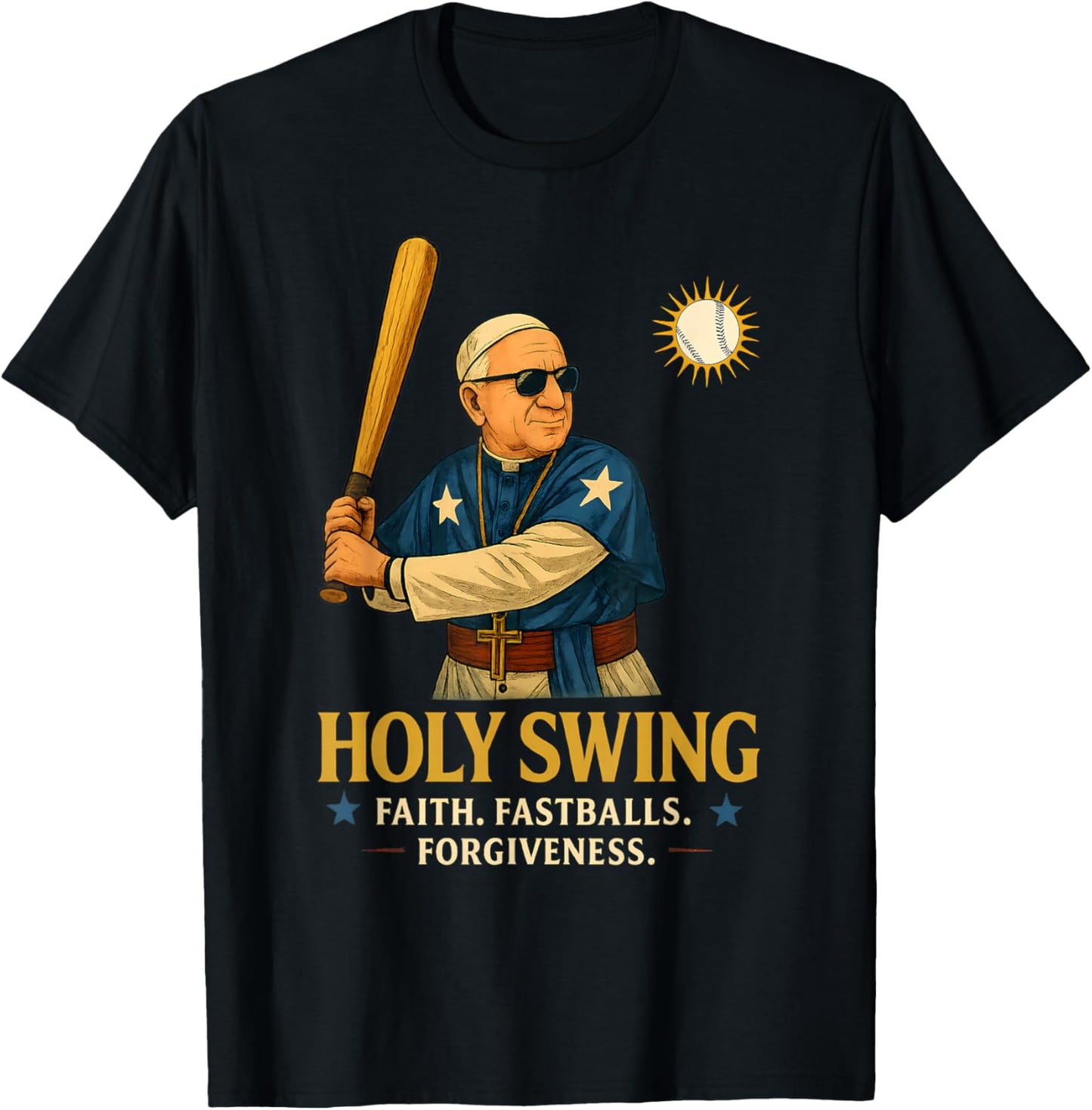 Da Pope From America Chicago Da Pope Leo xiv Baseball Lover T-Shirt