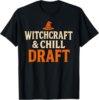 Witchcraft Chill Draft Funny Lazy Halloween Goofy Costume T-Shirt