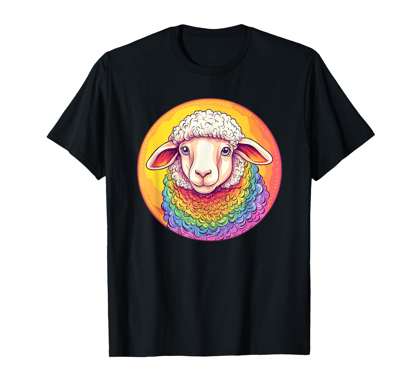Rainbow Sheep Colorful Pride Love T-Shirt