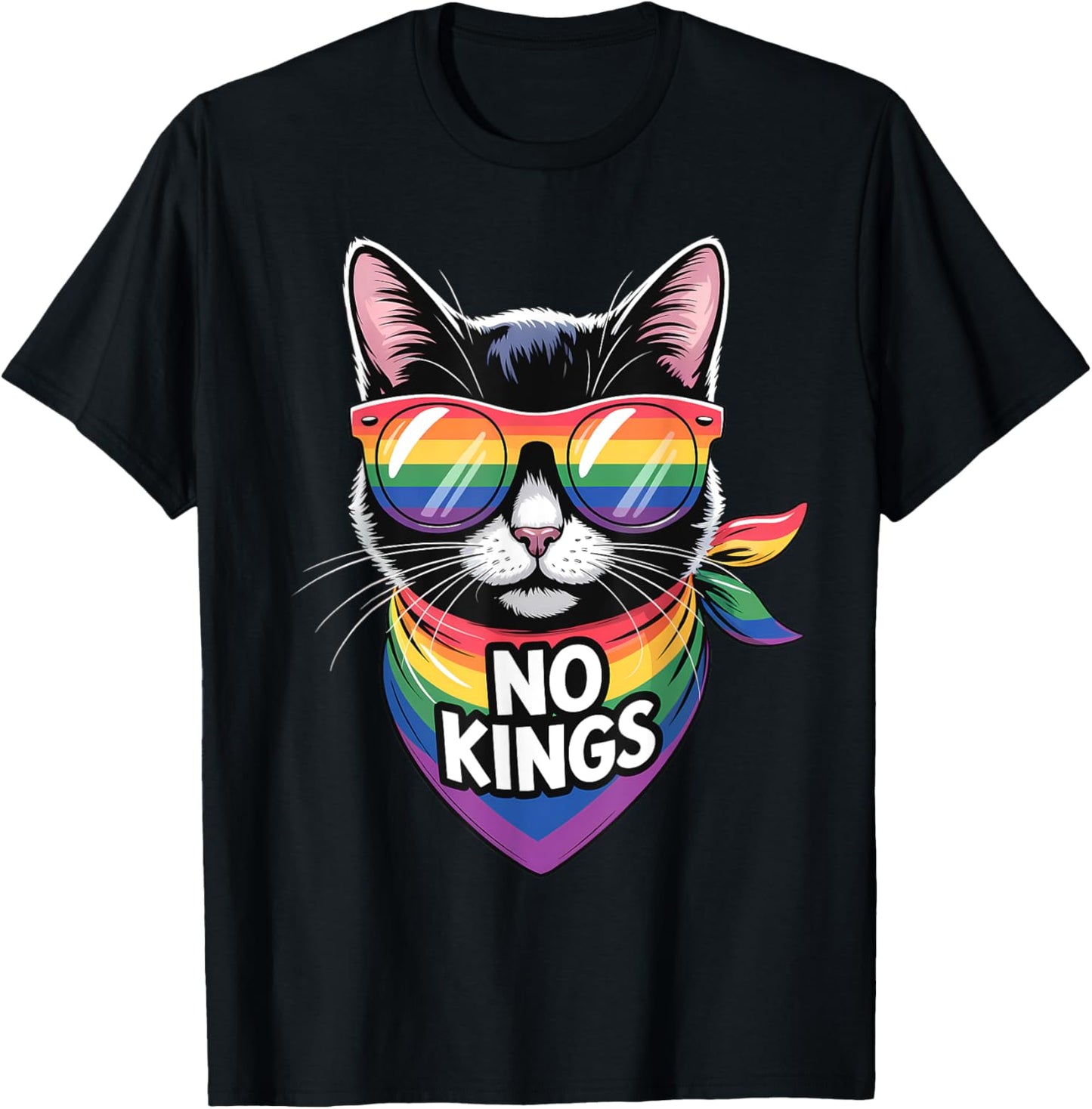 No Kings Pride Cat T-Shirt