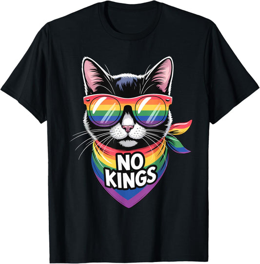 No Kings Pride Cat T-Shirt