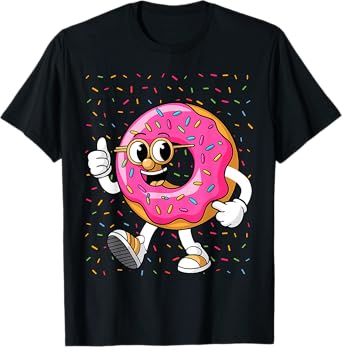 Funny Donut Toddler Boys Kids Girls Donut Sprinkles T-Shirt