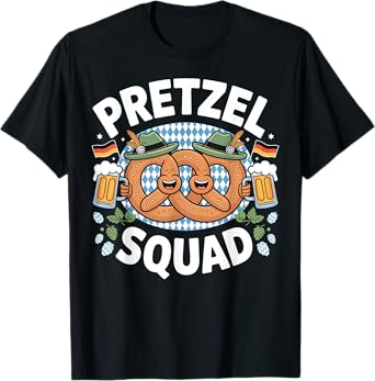Funny Pretzel Squad Oktoberfest Beer Festival Matching T-Shirt