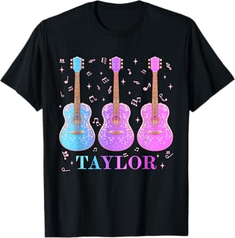 Taylor First Name I Love Taylor Girl Groovy 80's Vintage T-Shirt
