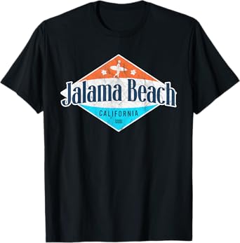 Vintage Jalama Beach California Palm Trees CA Retro Surf Men Women T-Shirt