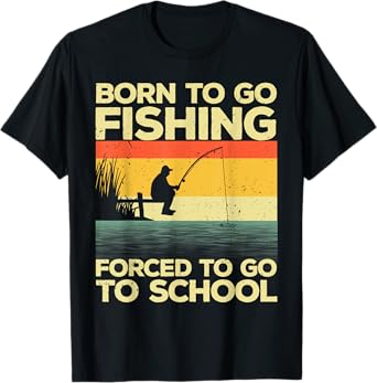 Cool Fishing For Men Women Kids Bass Fishing Fisherman Fish T-Shirt