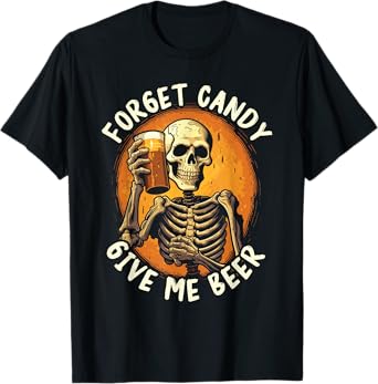 Halloween Beer Drinker Trick Or Treat Spooky Alcoholic T-Shirt