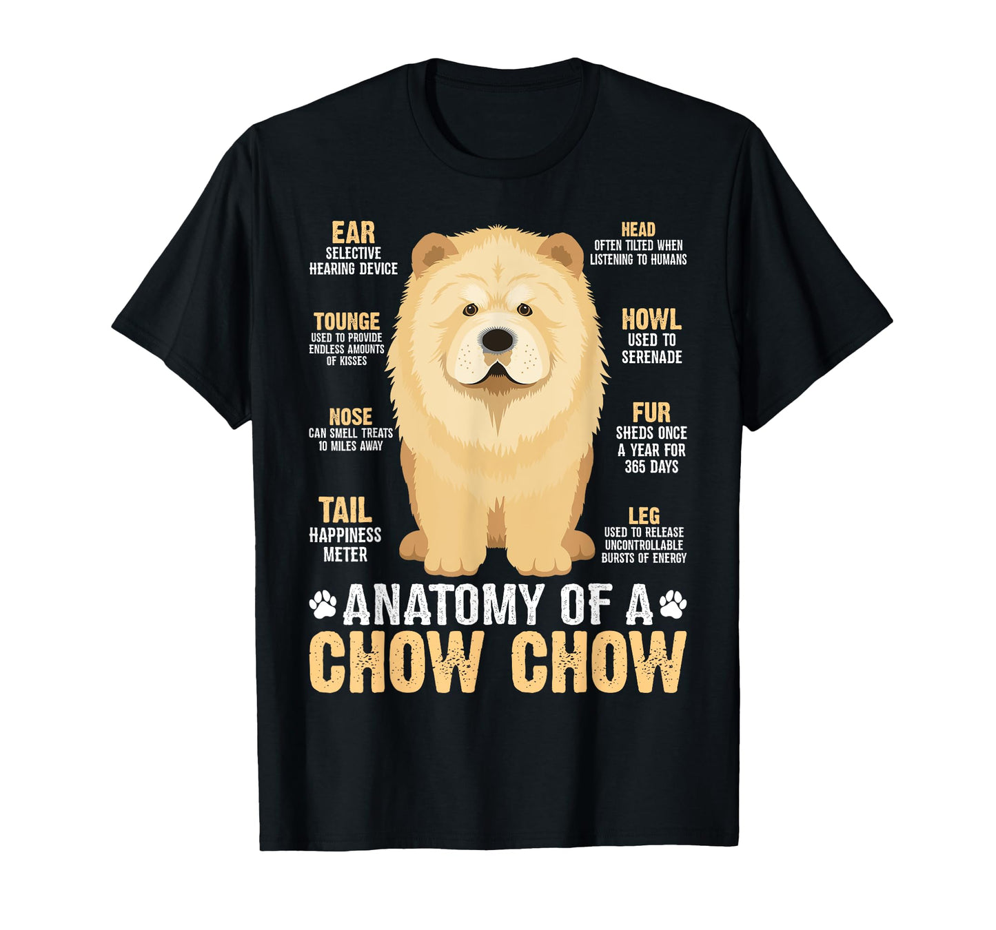 Anatomy Of A Chow Chow T-Shirt