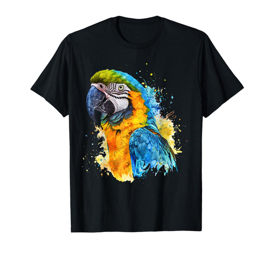 Colorful Parrot Watercolor T-Shirt