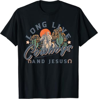 Cowboys And Jesus, Western Christian, Religious T-Shirt
