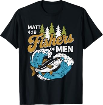 Fishing Jesus Christ Religion Christian Fisher Christianity T-Shirt