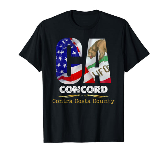 Concord, California CA, Authentic Popular City, T-Shirt, Small