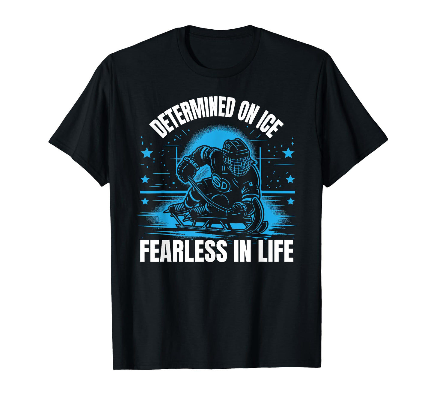 Sled Hockey Player Ice Hockey Lover Winter Sports T-Shirt