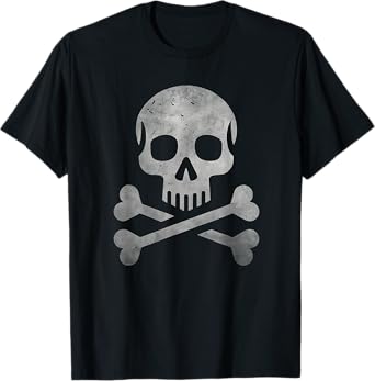 Jolly Roger Pirate Skull And Crossbones Flag Halloween T-Shirt