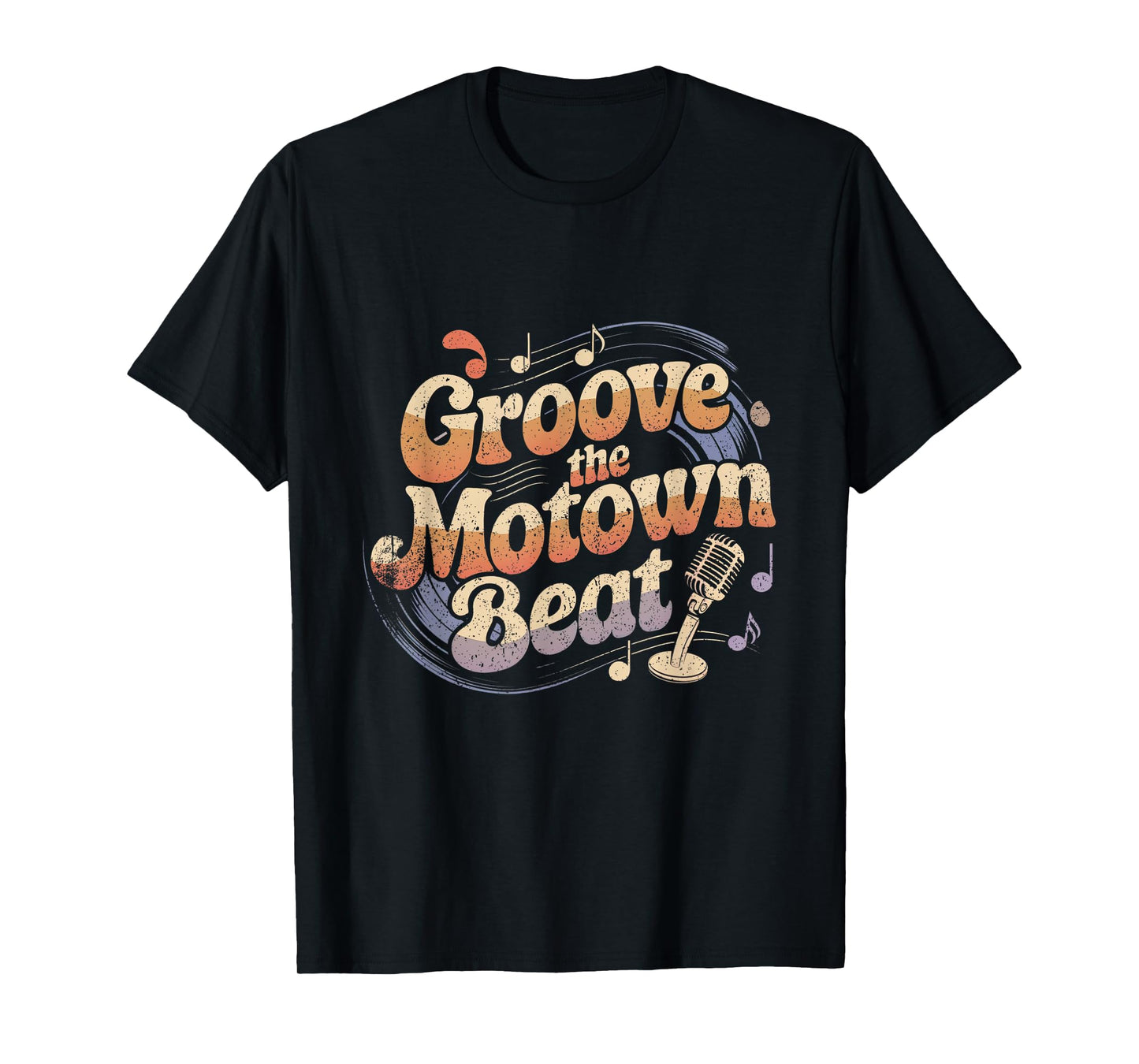 Vintage Motown Music Detroit Funk Groove Motown Beat T-Shirt
