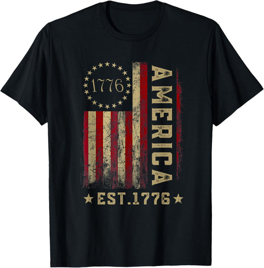 American Flag Usa United States Of America Us 4th Of July T-shirt