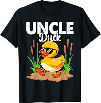 Cute Duckling Duckies Lover Funny Uncle Duck Father's Day T-Shirt