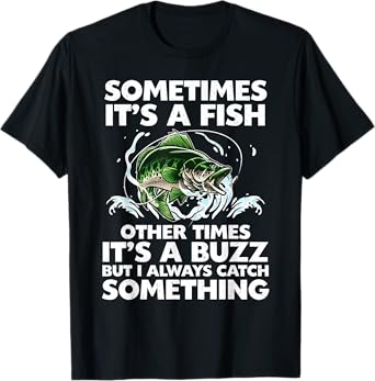 Cool Fishing Design For Men Women Fishing Rod Fish Fisherman T-Shirt