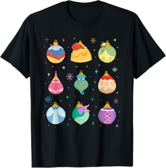 Disney Princess Holiday Enchanting Christmas Ornaments T-Shirt