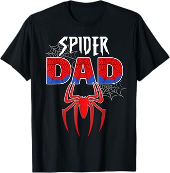 Mens Spider Dad Design Father's Day Matching Family Birthday T-Shirt