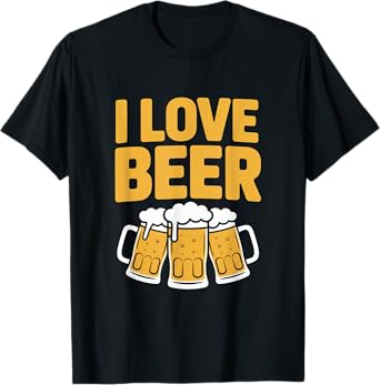 I Love Beer Mug Cheers Celebration T-Shirt