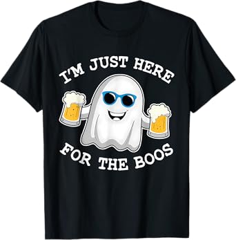 Funny Halloween I'm just here for The boos Costume Gifts T-Shirt