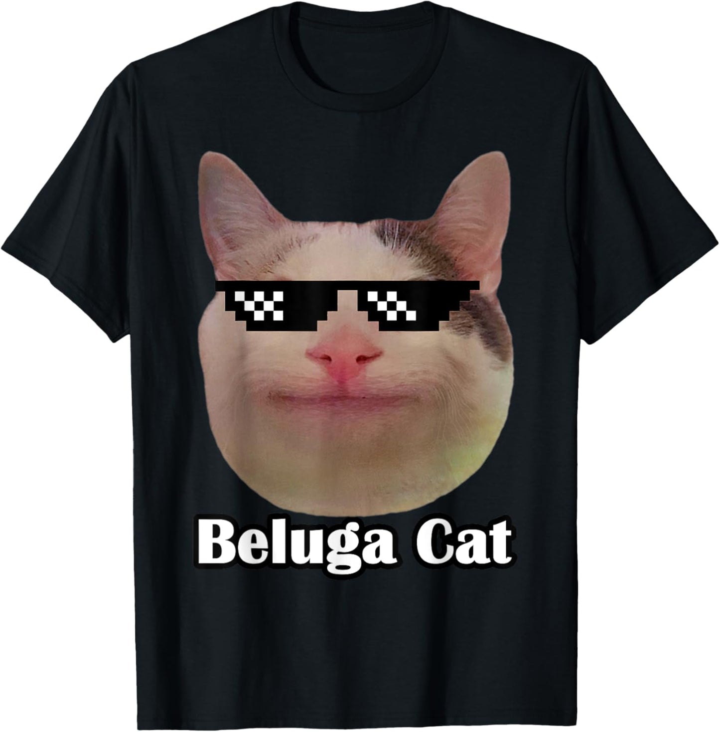 Beluga Cat for Cat Lovers Cat Moms Cat Dads T-Shirt
