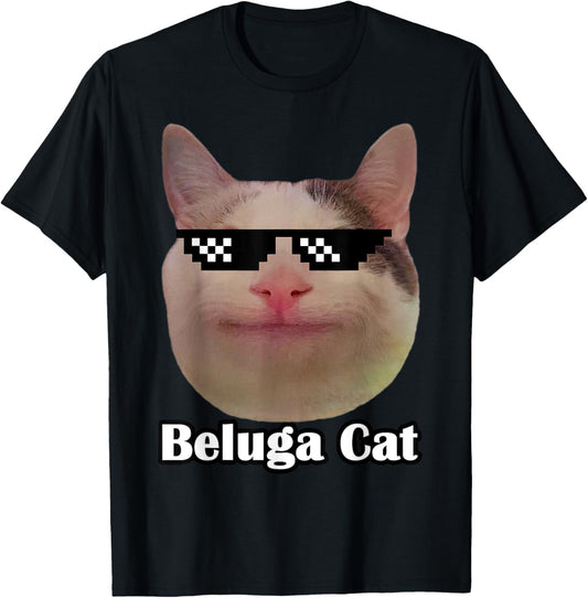 Beluga Cat for Cat Lovers Cat Moms Cat Dads T-Shirt