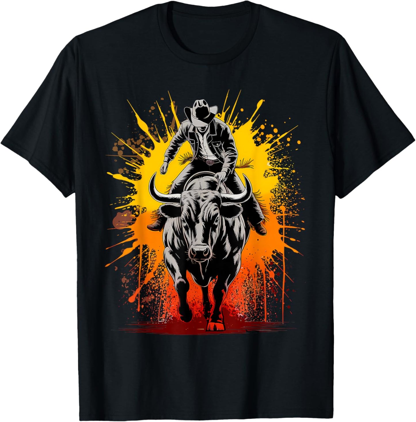 Bull Riding Bull Rider Graphic Tees for Women Men T-Shirt