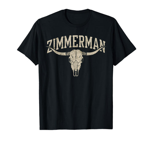 Zimmerman Name Style Vintage Gift for Men Women Kid Boy Girl T-Shirt