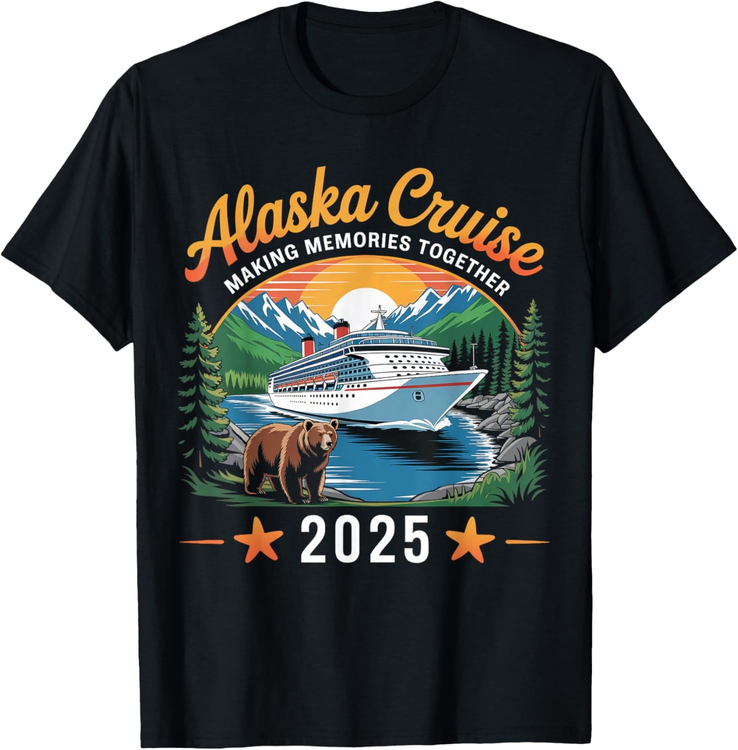 Alaska Cruise Making Memories 2025 Family Vacation Matching T-Shirt