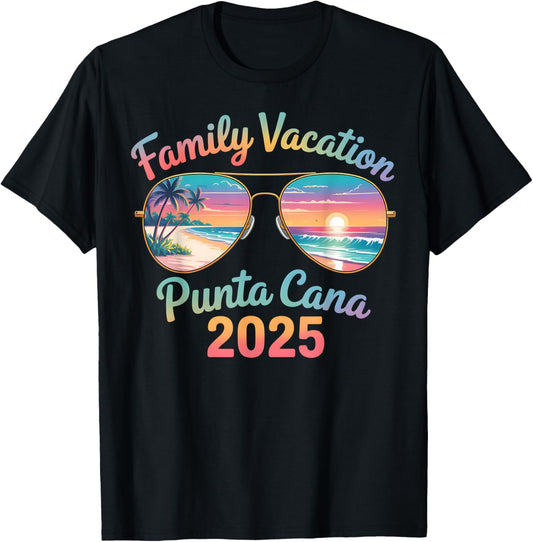 Punta Cana 2025 Family Vacation Matching Beach Trip Tee T-Shirt