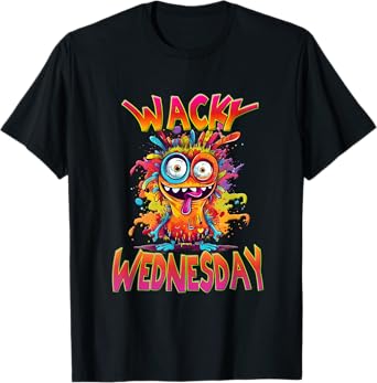 Wacky Wednesday Men, Woman and Kids Outfit for School Funny T-Shirt